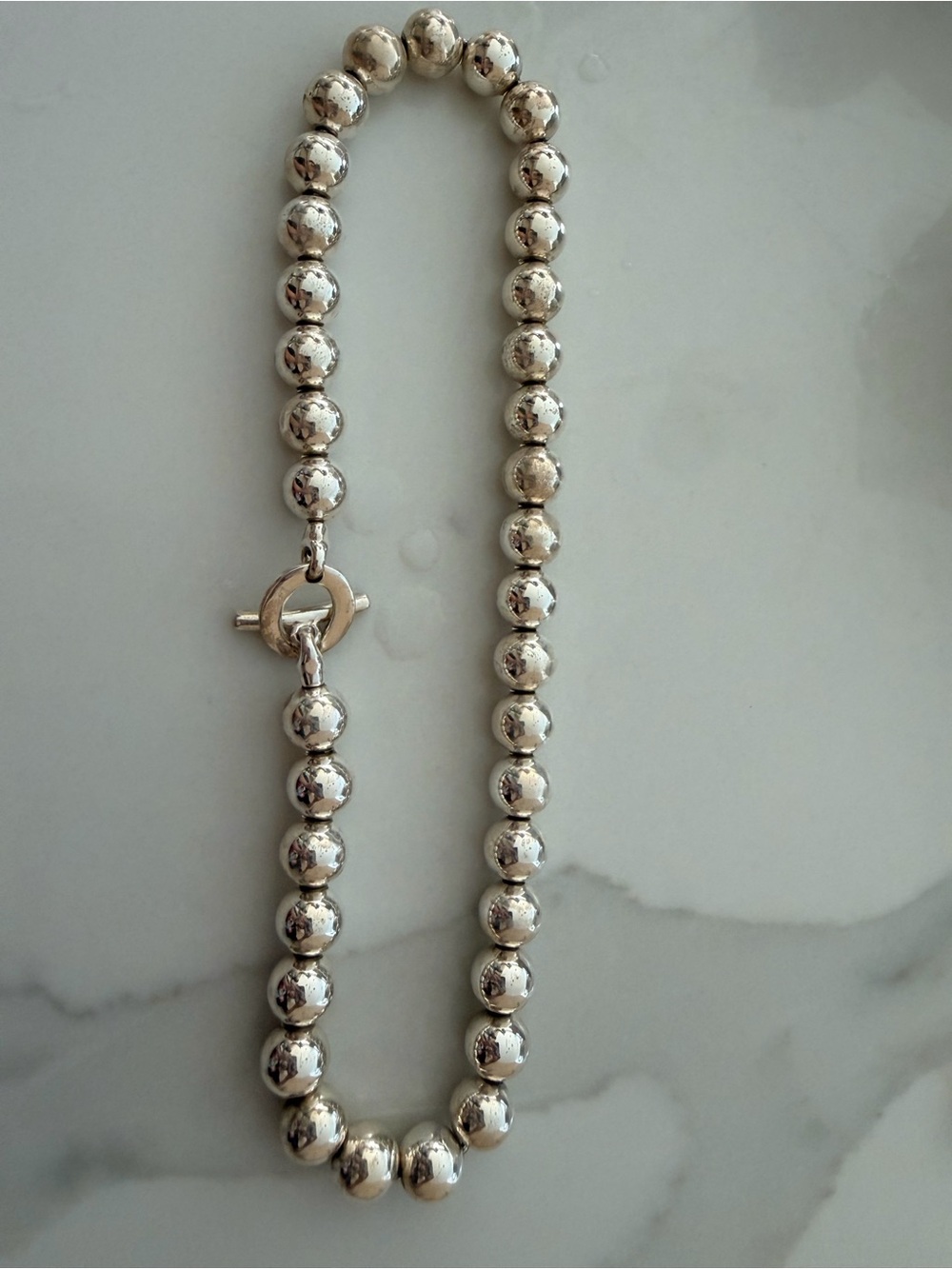 Rare Links of London Pure Sterling Silver Bead Necklace - excellent condition!
